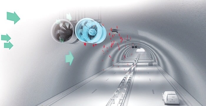 سیستم تهویه تونل